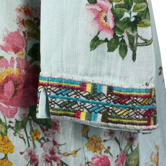 LIke new! Soft Surroundings Floral Embroidered Tunic Size 2X - Picture 10 of 12